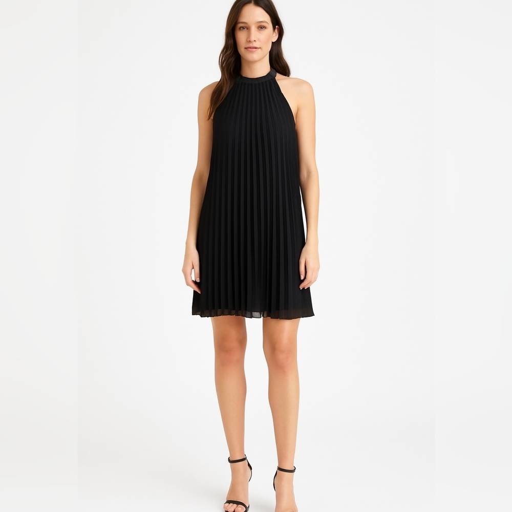 NWT H&M Halter Plisse Pleated Mini Party Dress size small